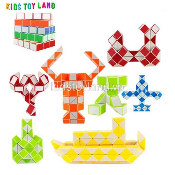 Rubik Biến Thể Hình Rắn 48 Đoạn - Ảnh 3
