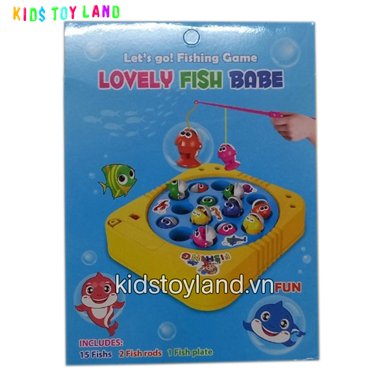 Hộp Đồ Chơi Câu Cá Pin Nam Châm 15 Con, 2 Cần Câu - Kids Toy Land