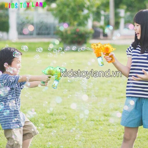 Đồ Chơi Xà Bông Pin Thổi Bong Bóng Hình Khủng Long - Kids Toy Land