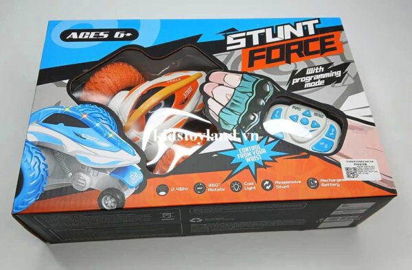Hộp Xe Địa Hình 3 Bánh Điều Khiển Đồng Hồ 7 Động Tác, Xoay 360 Độ, Có Sạc D002B - Ảnh 27