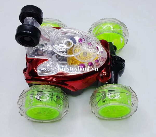 Hộp Đồ Chơi Xe Điều Khiển Nhào Lộn Có Đèn Có Nhạc Xoay 360 Độ RD930 - Ảnh 3