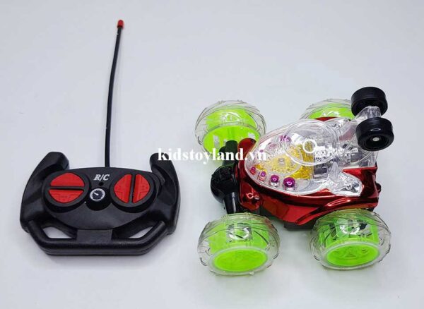 Hộp Đồ Chơi Xe Điều Khiển Nhào Lộn Có Đèn Có Nhạc Xoay 360 Độ RD930 - Ảnh 5