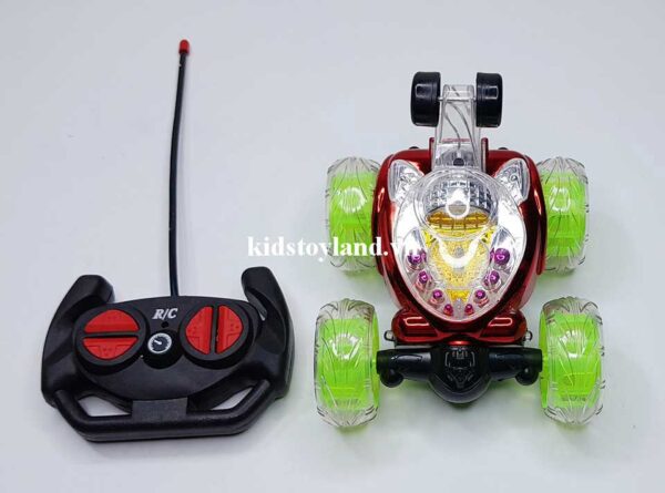 Hộp Đồ Chơi Xe Điều Khiển Nhào Lộn Có Đèn Có Nhạc Xoay 360 Độ RD930 - Ảnh 6