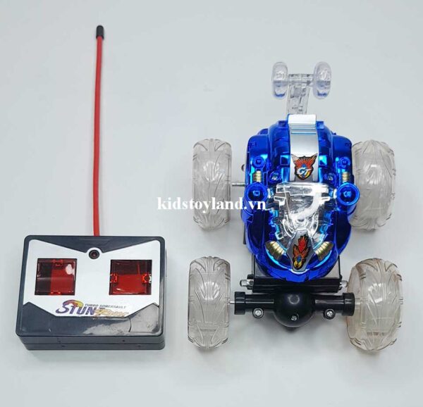Hộp Đồ Chơi Xe Điều Khiển Nhào Lộn Có Đèn Có Nhạc Xoay 360 Độ 999G-19A - Ảnh 6