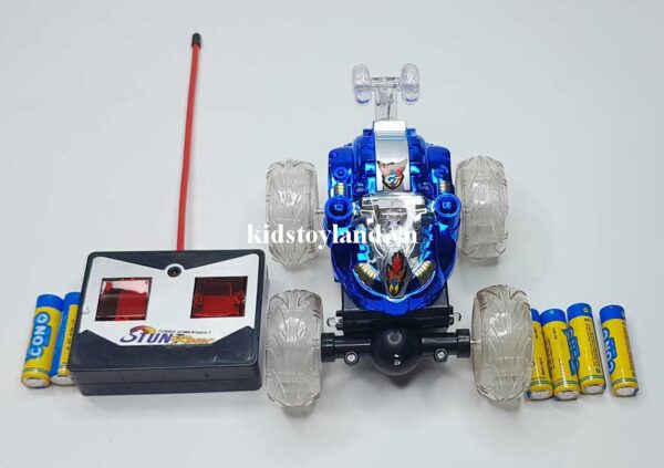 Hộp Đồ Chơi Xe Điều Khiển Nhào Lộn Có Đèn Có Nhạc Xoay 360 Độ 999G-19A - Ảnh 7