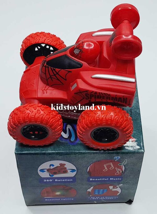 Hộp Đồ Chơi Xe Nhào Lộn Người Nhện - Ảnh 4