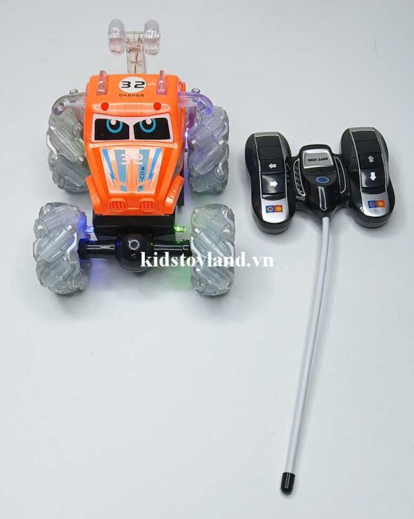 Hộp Đồ Chơi Xe Nhào Lộn Bánh Đèn Có Nhạc Xoay 360 Độ 999G-52CS - Ảnh 11
