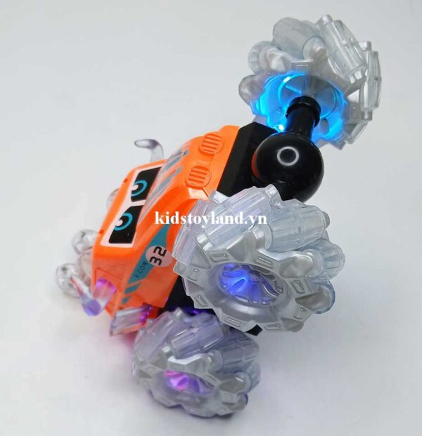Hộp Đồ Chơi Xe Nhào Lộn Bánh Đèn Có Nhạc Xoay 360 Độ 999G-52CS - Ảnh 7
